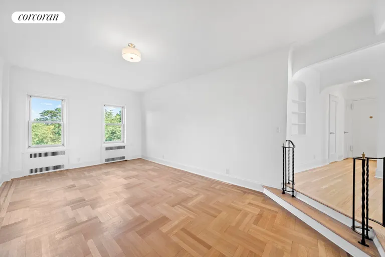 New York City Real Estate | View 25 Plaza Street West, 6B | Sunken Living Room | View 12