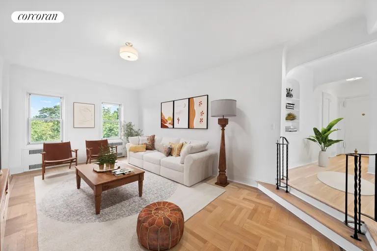 New York City Real Estate | View 25 Plaza Street West, 6B | Living Room | View 11