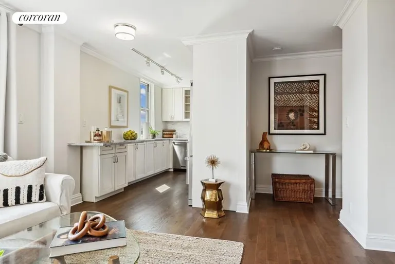New York City Real Estate | View 555 Main Street, 1111 | Kitchen & Entry Hall | View 2