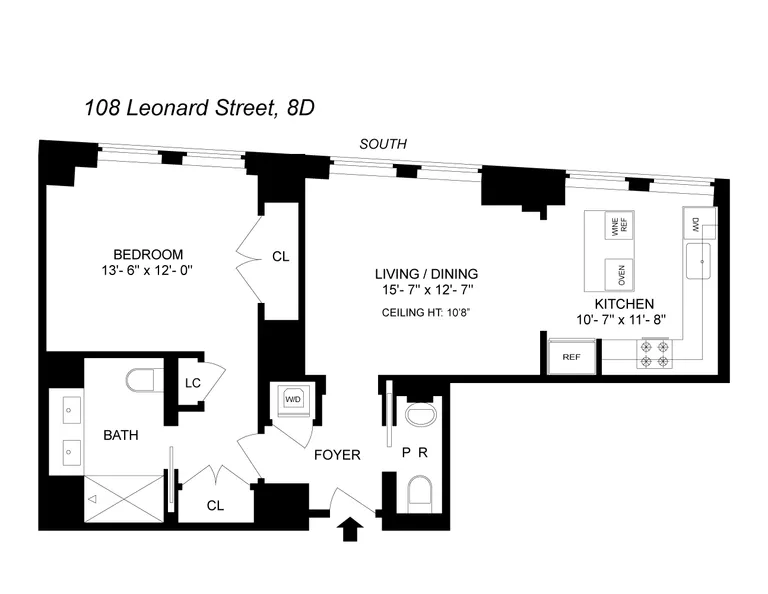 108 Leonard Street, 8D | floorplan | View 23
