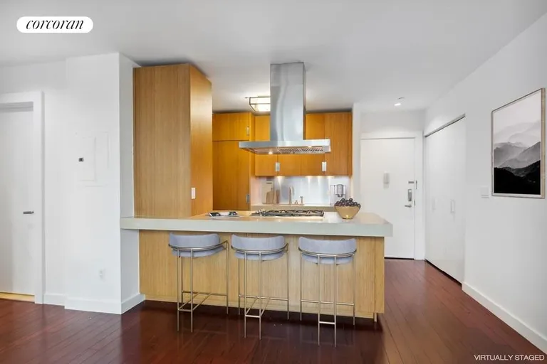 New York City Real Estate | View 450 West 17th Street, 1023 | Open Kitchen With Dining | View 4