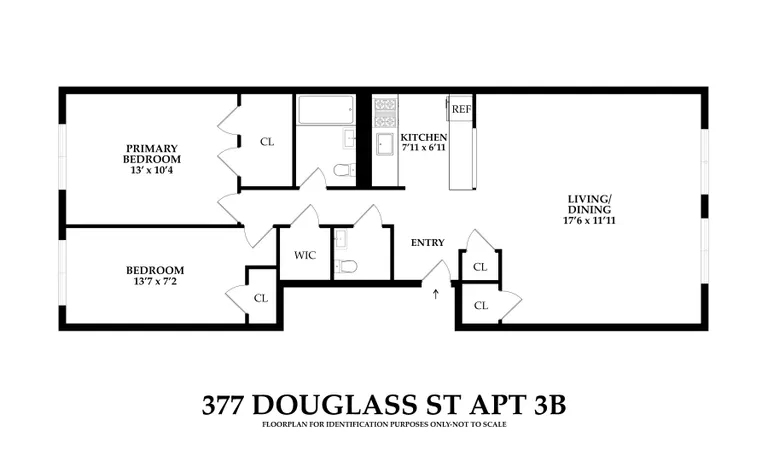 377 Douglass Street, 3B | floorplan | View 13