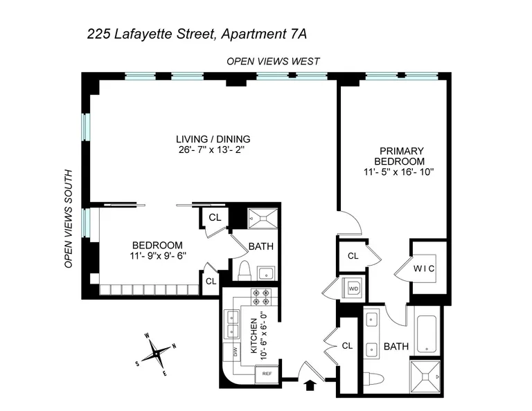 225 Lafayette Street, 7A | floorplan | View 12