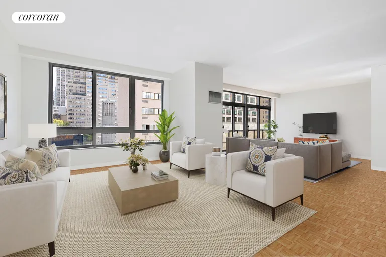 New York City Real Estate | View 100 United Nations Plaza, 9EF | 2 Beds, 2 Baths | View 1