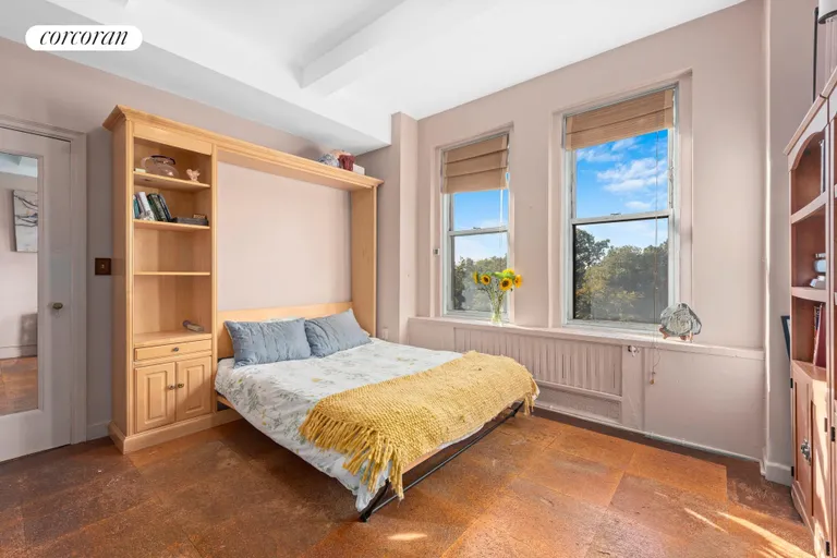 New York City Real Estate | View 310 Riverside Drive, 406 | Bedroom with Murphy Bed | View 6