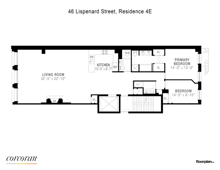 46 Lispenard Street, 4E | floorplan | View 11