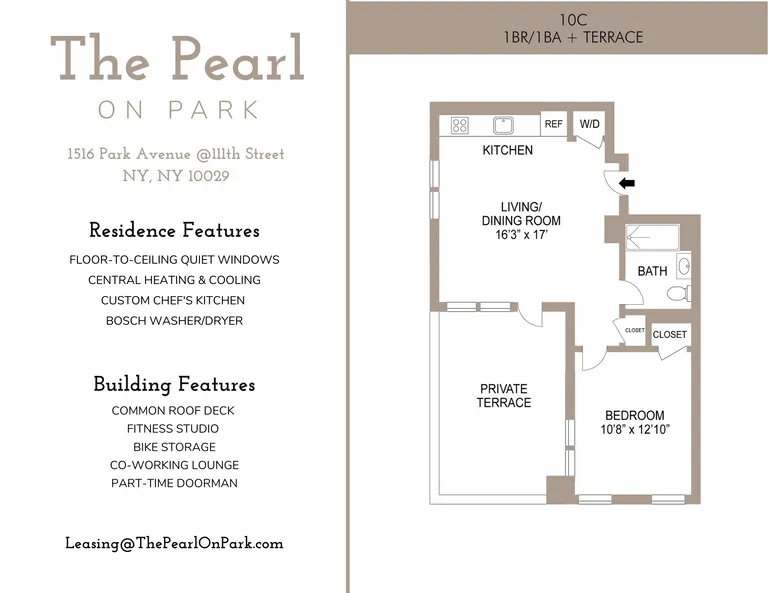 1516 Park Avenue, 10C | floorplan | View 15