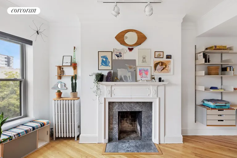 New York City Real Estate | View 279 1st Street, 4B | Working Fireplace | View 3