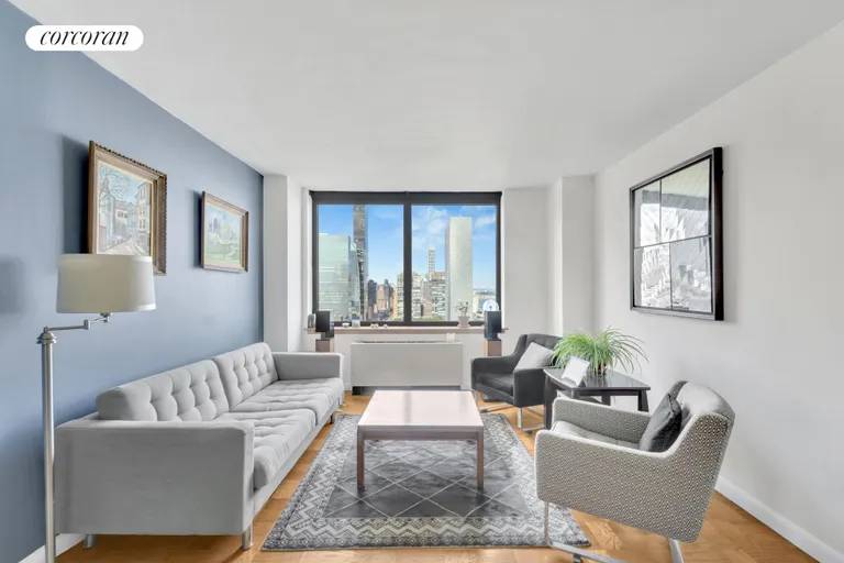 New York City Real Estate | View 415 East 37th Street, 34H | 1 Bed, 1 Bath | View 1