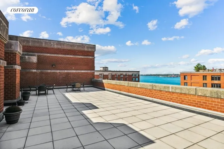 New York City Real Estate | View 300 Rector Place, 2Q | Roof Deck | View 7