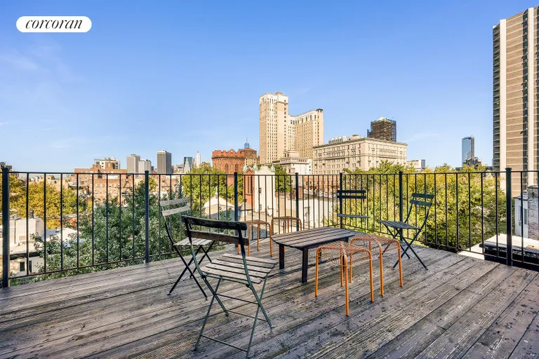 New York City Real Estate | View 21 Monroe Place, 4R | Roof Deck | View 7