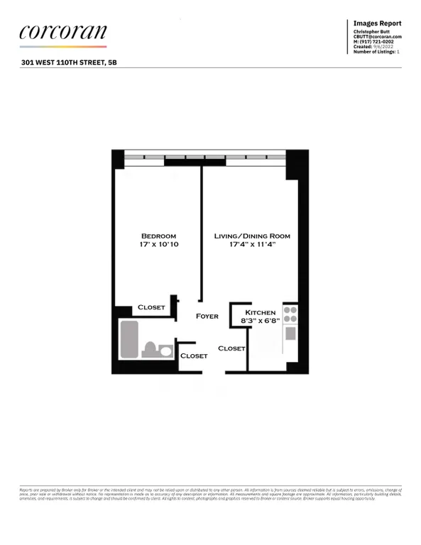 301 West 110Th, 5B | floorplan | View 6