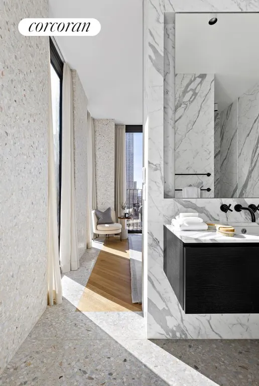 New York City Real Estate | View 16 West 40th Street, 25B | Primary Bathroom | View 15