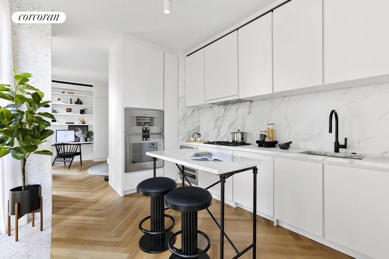 New York City Real Estate | View 16 West 40th Street, 25B | Eat-in Kitchen | View 8