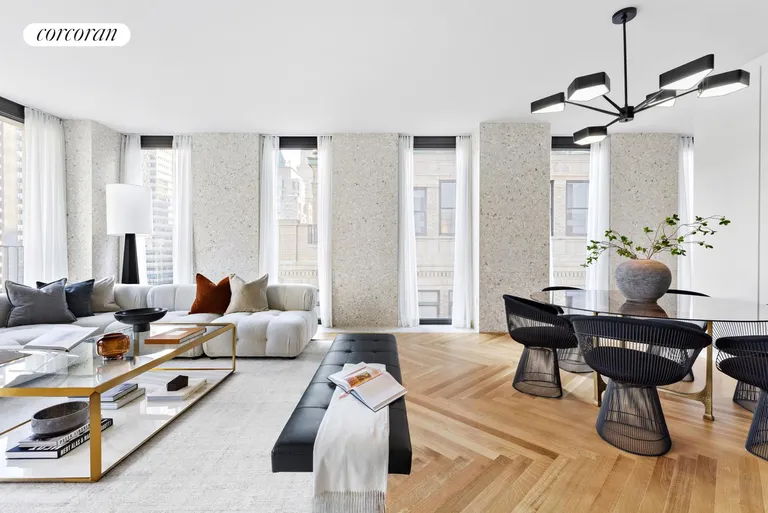 New York City Real Estate | View 16 West 40th Street, 25B | Living Room | View 5