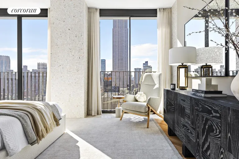 New York City Real Estate | View 16 West 40th Street, 25B | Primary Bedroom | View 11
