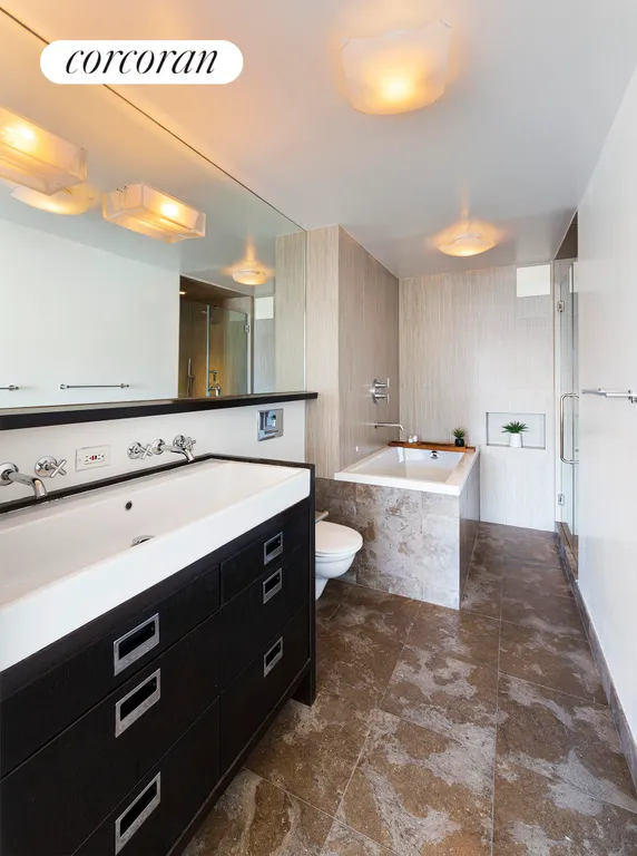 New York City Real Estate | View 15 West 72Nd Street, 23R | Primary Bathroom | View 9