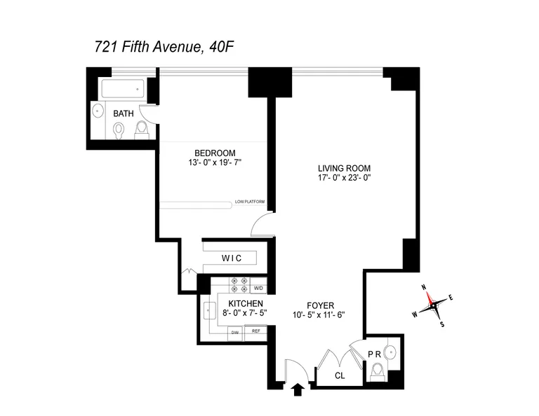 721 Fifth Avenue, 40F | floorplan | View 7