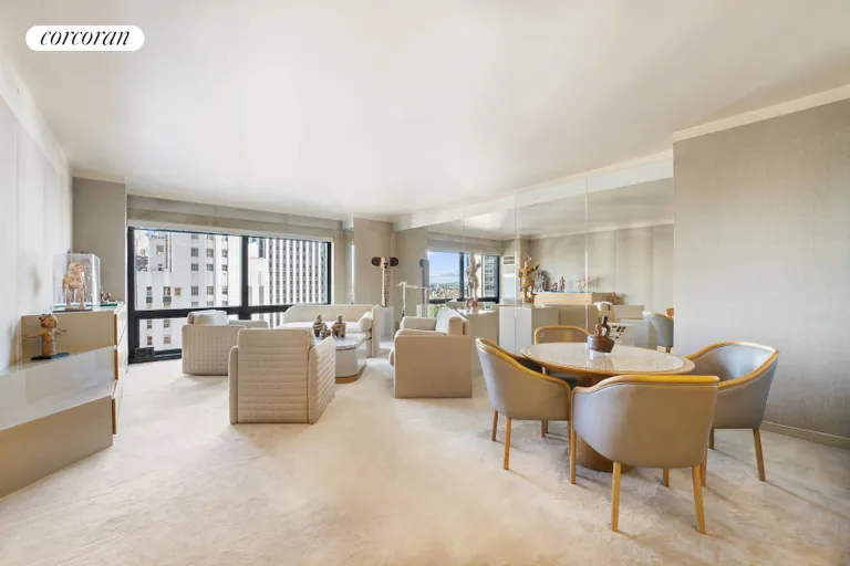 New York City Real Estate | View 721 Fifth Avenue, 40F | Living Room | View 2
