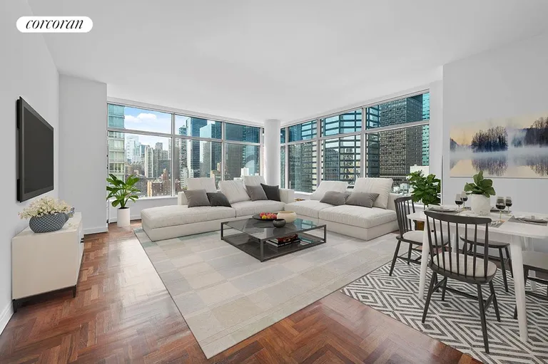 New York City Real Estate | View 250 East 54th Street, 16A | 2 Beds, 2 Baths | View 1
