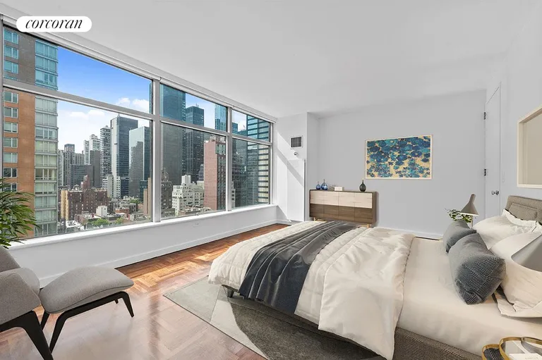 New York City Real Estate | View 250 East 54th Street, 16A | Bedroom | View 3