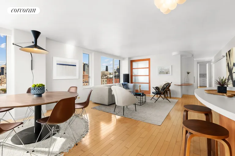 New York City Real Estate | View 270 West 17th Street, 19A | Living Room | View 3