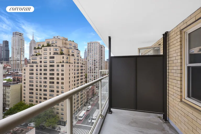 New York City Real Estate | View 305 East 24th Street, 15A | Balcony | View 6