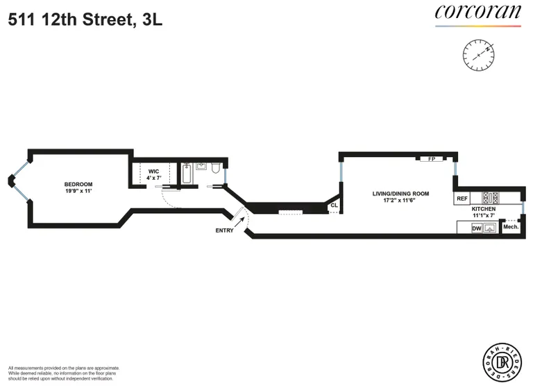 511 12th Street, 3L | floorplan | View 6