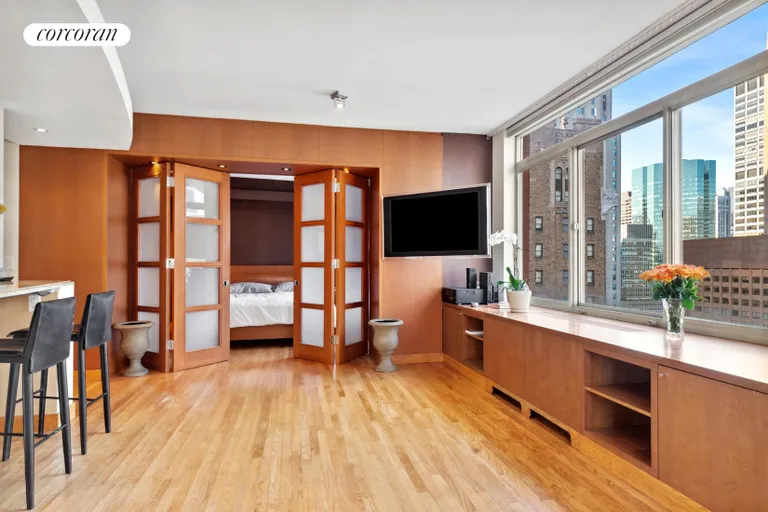 New York City Real Estate | View 145 East 48th Street, 34D | Living Room Rev. | View 2