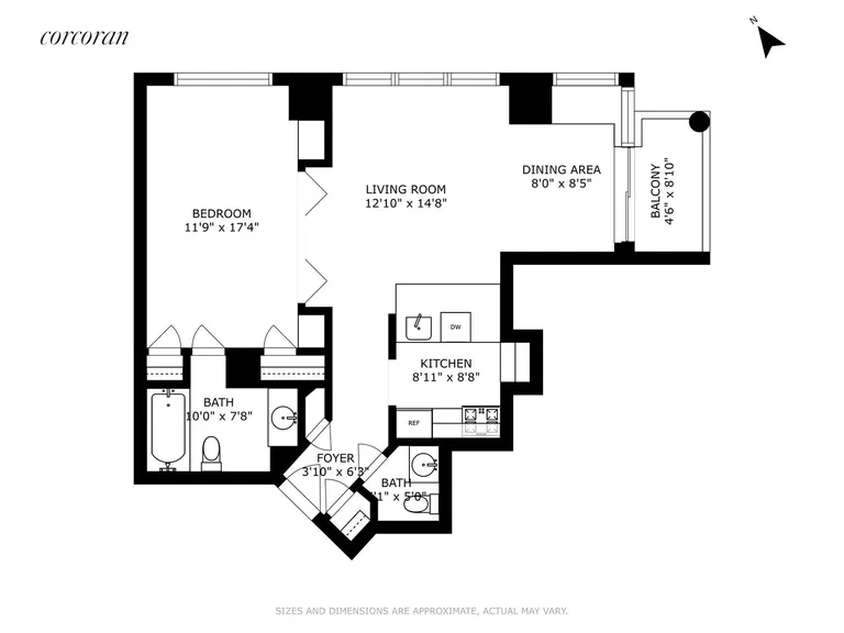 New York City Real Estate | View 145 East 48th Street, 34D | Floor Plan | View 9