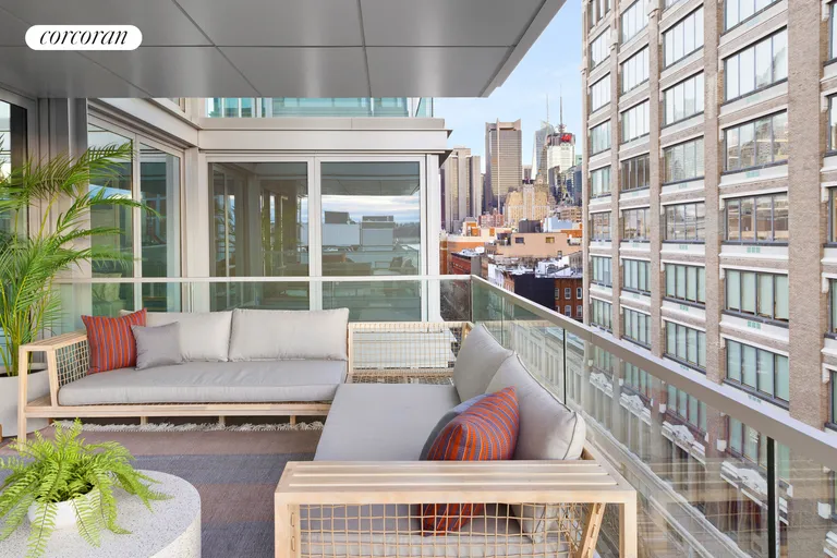 New York City Real Estate | View 547 West 47th Street, 908 | Private Terrace | View 7