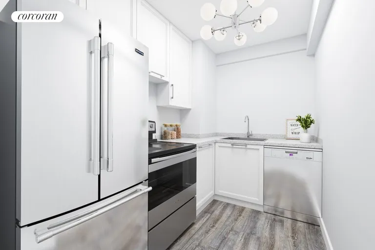 New York City Real Estate | View 77 East 12th Street, 3C | Virtually Staged Kitchen | View 4