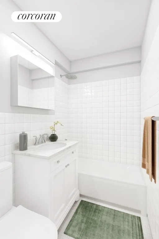 New York City Real Estate | View 77 East 12th Street, 3C | Virtually Staged Bathroom | View 5