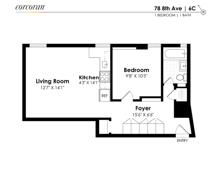 78 8th Avenue, 6C | floorplan | View 11
