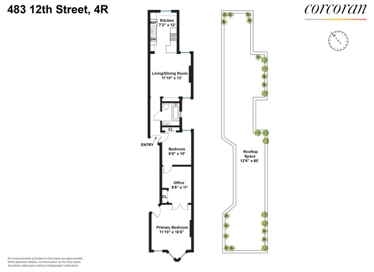 483 12th Street, 4R | floorplan | View 11