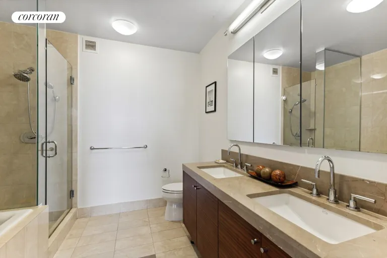 New York City Real Estate | View 30 West Street, 17G | Primary Bathroom | View 5