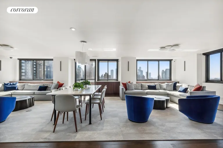 New York City Real Estate | View 347 West 57th Street, 28A | Sky Lounge | View 11