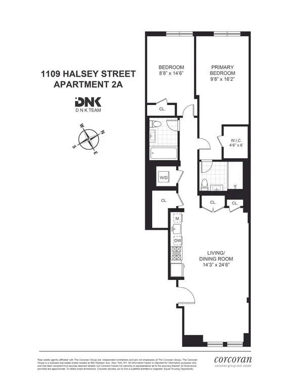 1109 Halsey Street, 2A | floorplan | View 7