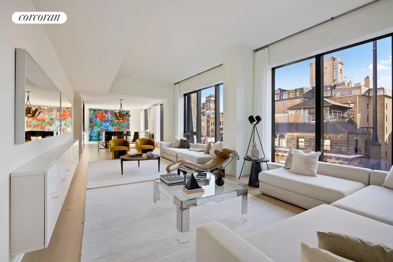 New York City Real Estate | View 121 East 22Nd Street, SPH | Lower Level Living Area | View 4