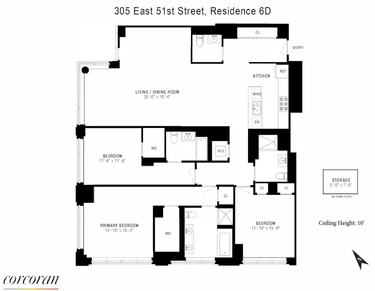 305 East 51st Street, 6D | floorplan | View 26