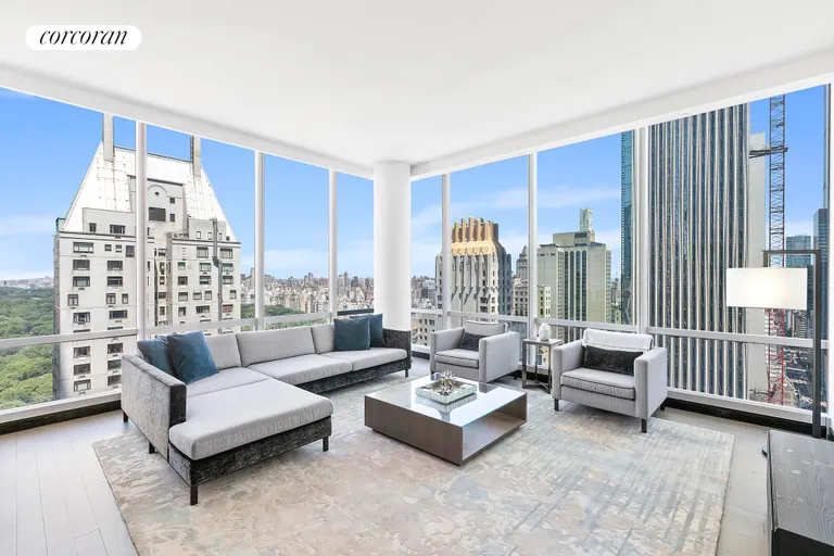 New York City Real Estate | View 157 West 57th Street, 37F | 3 Beds, 3 Baths | View 1