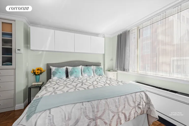 New York City Real Estate | View 45 West 67th Street, 7D | ACTUAL Photo with KING SIZE BED | View 7