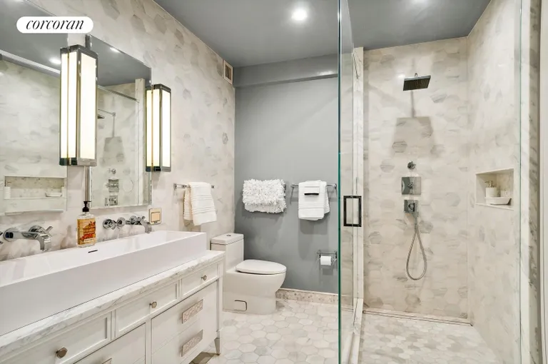 New York City Real Estate | View 340 East 64th Street, 11L | Spa Primary Bathroom | View 7