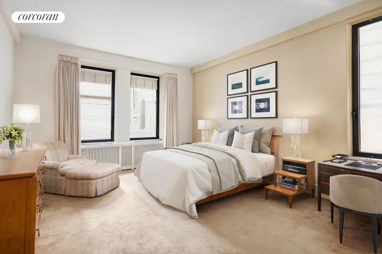 New York City Real Estate | View 480 Park Avenue, 5G | Corner Primary Bedroom Suite | View 9