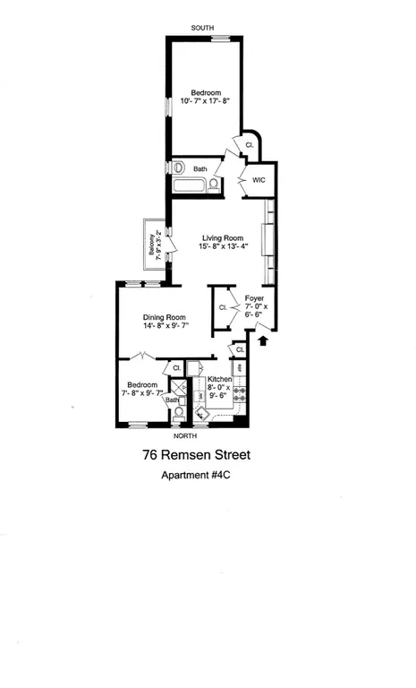 76 Remsen Street, 4C | floorplan | View 18