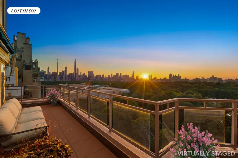 New York City Real Estate | View 1050 Fifth Avenue, 18BC | South Terrace | View 2