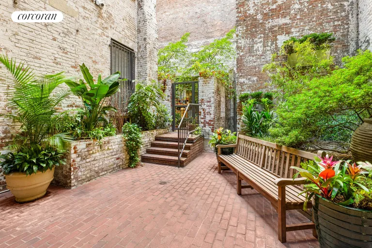 New York City Real Estate | View 622 Greenwich Street, 1A | Interior Courtyard Entry | View 11