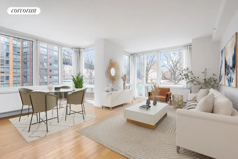 New York City Real Estate | View 415 Main Street, 2F | 2 Beds, 2 Baths | View 1