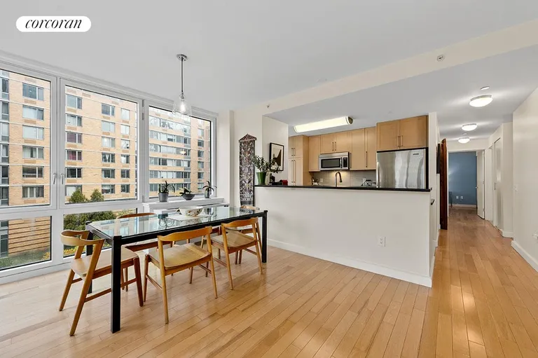 New York City Real Estate | View 415 Main Street, 4G | Dining Area | View 2