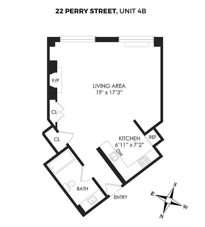 22 Perry Street, 4B | floorplan | View 9